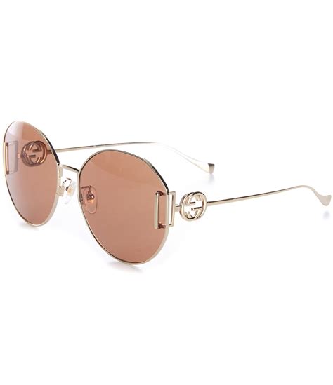 gucci 63mm round sunglasses|gucci 56mm round sunglasses.